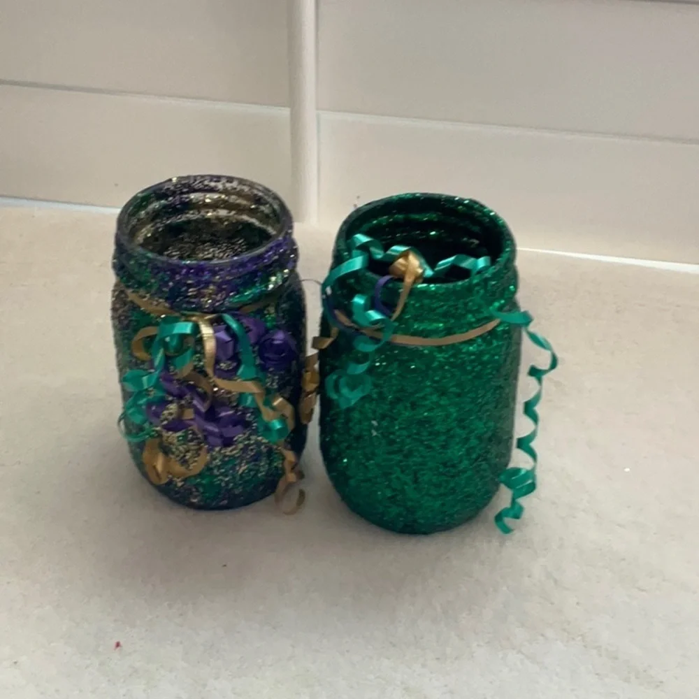 Hand Painted Jars